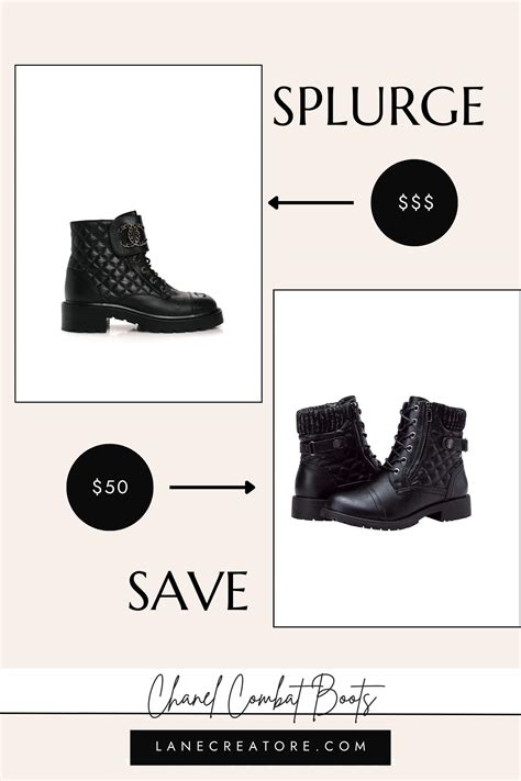 dupe chanel shoes|chanel combat boots dupe.